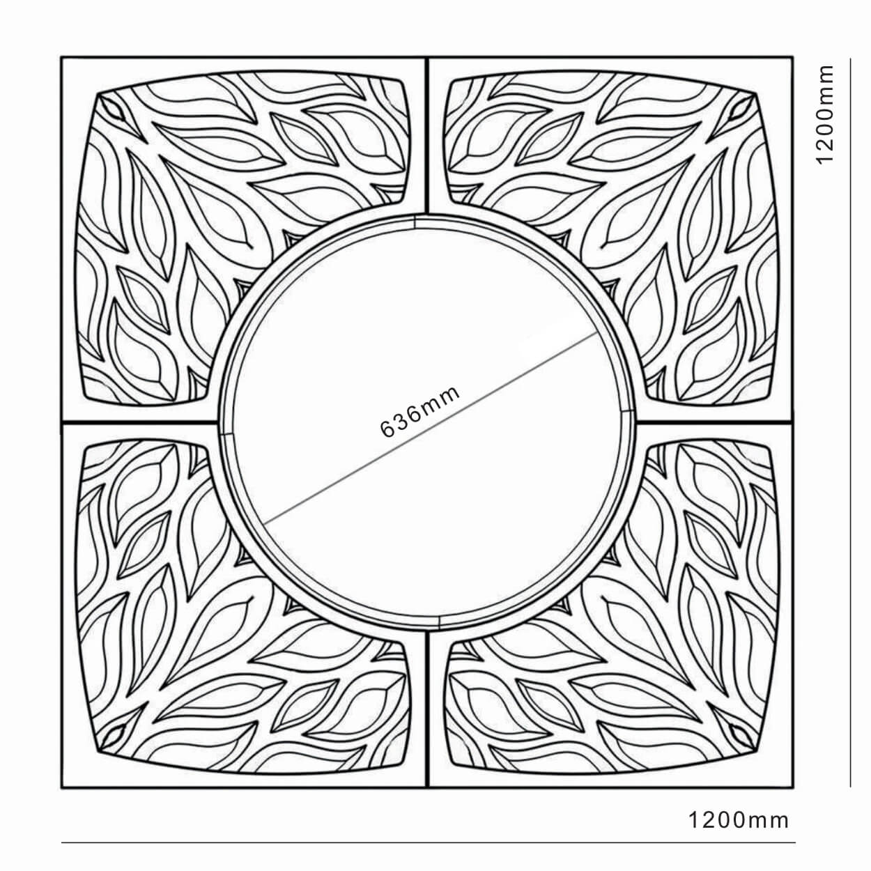 Приствольная решетка для дерева ZKING CRUST 1.2х1.2м Черная в Новочеркасске фото