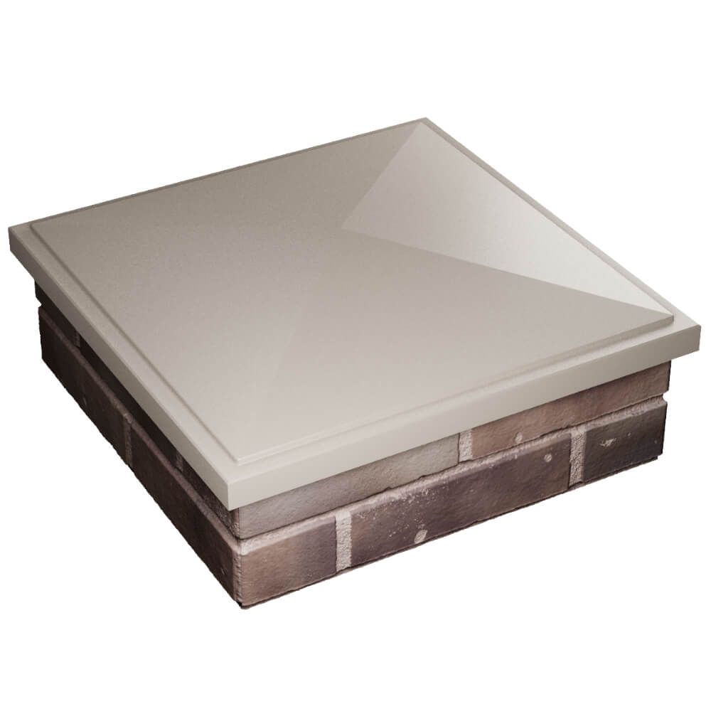 Колпак Zking БонаМоно Бежевый на столб 2х2 кирпича (515х515, 530х530мм) в Новочеркасске фото