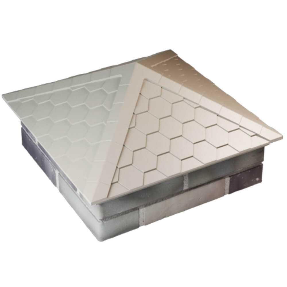 Колпак Zking Эверест Бежевый на столб 2х2 кирпича (535х535мм) Новочеркасск фото