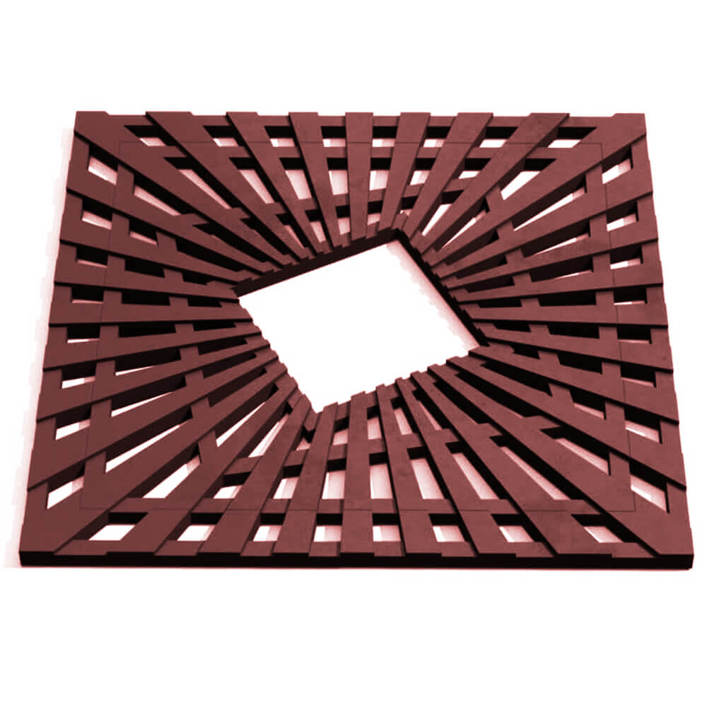 Приствольная решетка для дерева ZKING ATMOSPHERE 1.2х1.2м Коричневая Новочеркасск фото