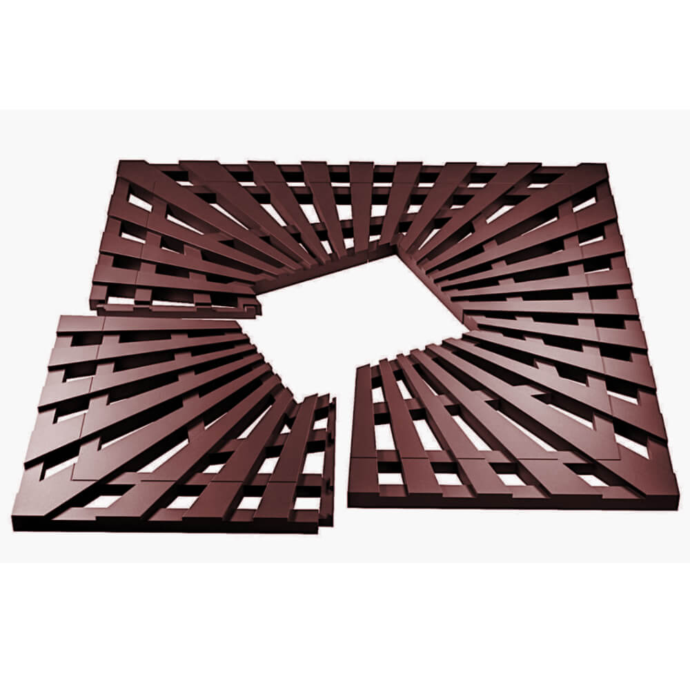 Приствольная решетка для дерева ZKING ATMOSPHERE 1.2х1.2м Коричневая в Новочеркасске фото