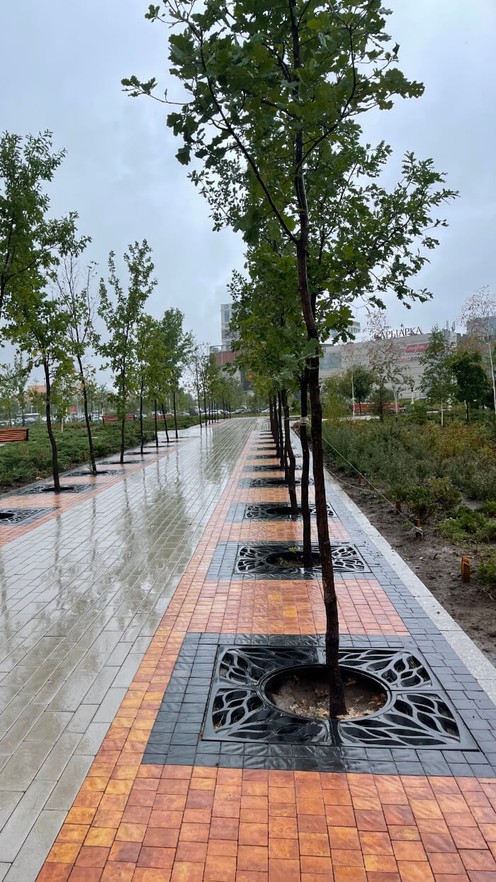 Приствольная решетка для дерева ZKING CRUST 1.2х1.2м Черная в Новочеркасске фото