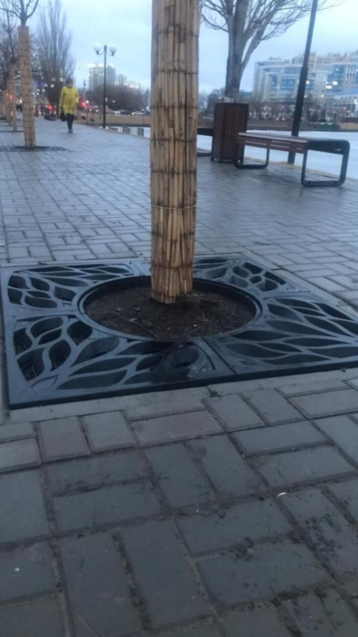 Приствольная решетка для дерева ZKING CRUST 1.2х1.2м Черная в Новочеркасске фото