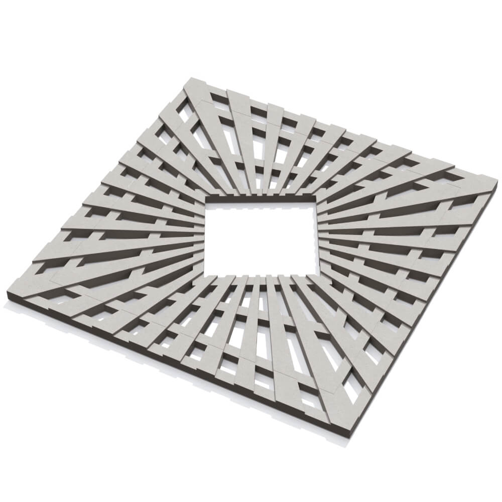 Приствольная решетка для дерева ZKING ATMOSPHERE 1.2х1.2м Бежевая в Новочеркасске фото