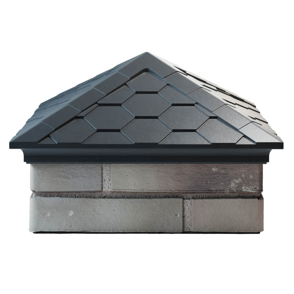 Колпак Zking Эверест Серый на столб 1.5х1.5 кирпича (390х390мм) Новочеркасск фото