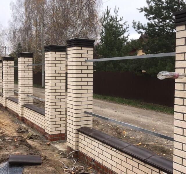 Колпак Zking Бона ХайТек Коричневый на столб 1.5х1.5 кирпича (385х385мм) в Новочеркасске фото