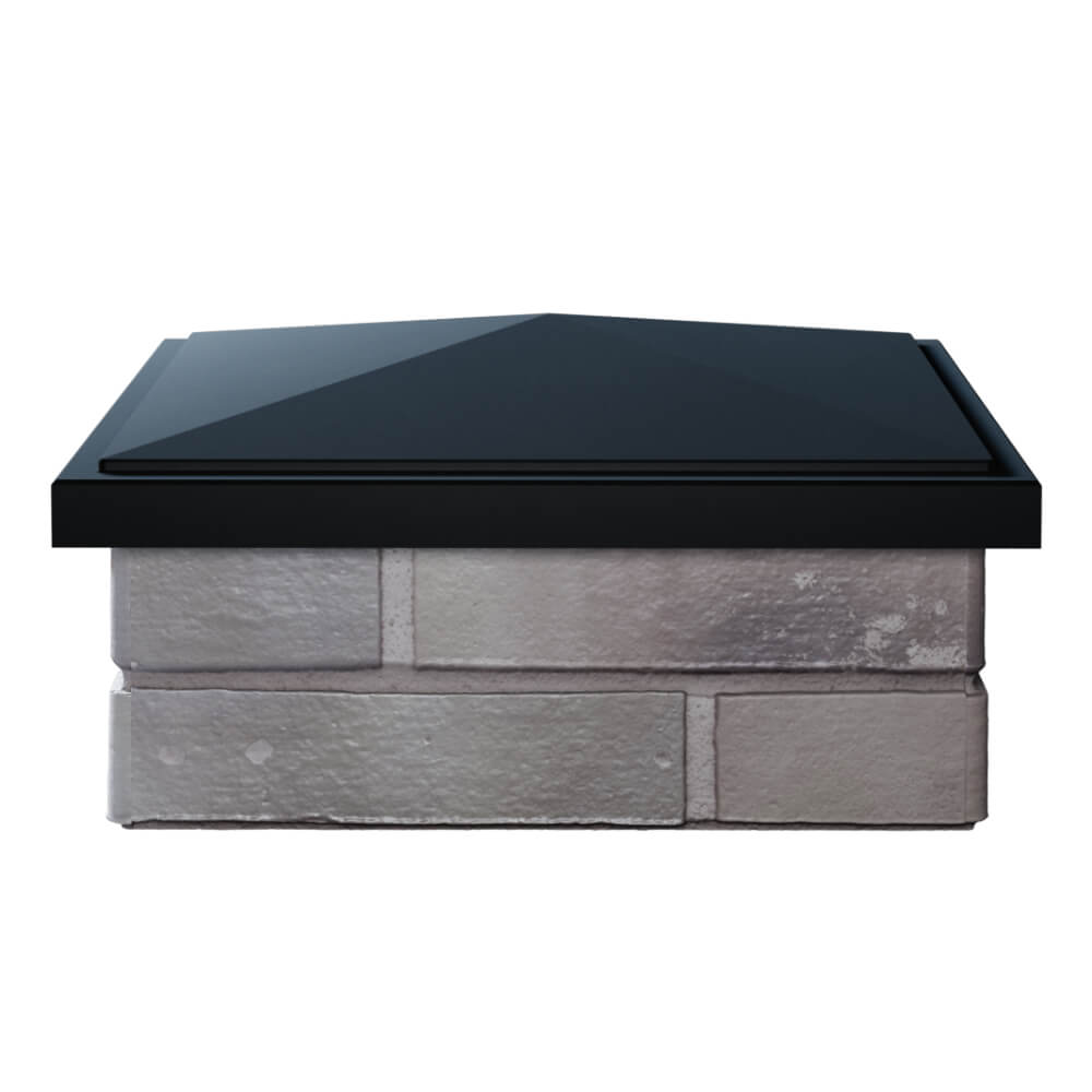 Колпак Zking БонаМоно Черный на столб 1.5х1.5 кирпича (385х385, 400х400мм) Новочеркасск фото