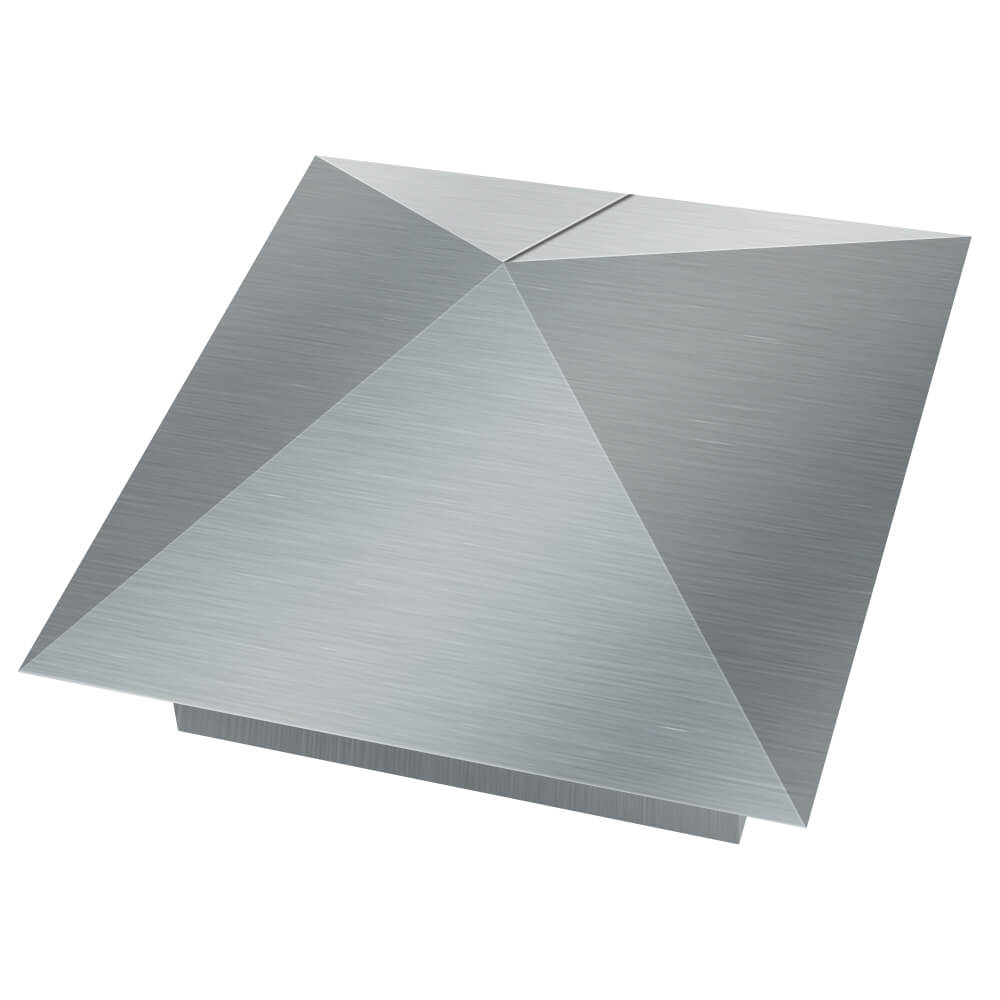 Колпак металлический 380х380мм оцинкованный заборный Новочеркасск фото