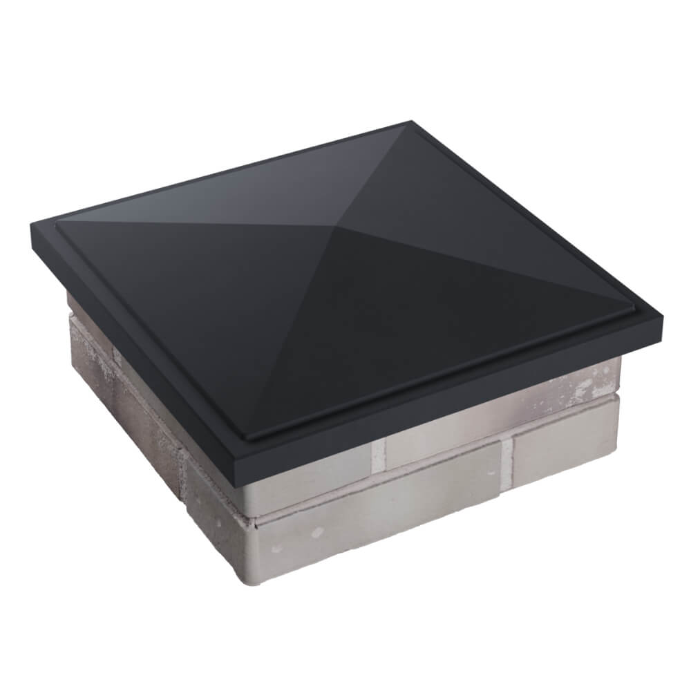 Колпак Zking БонаМоно Серый на столб 1.5х1.5 кирпича (385х385, 400х400мм) в Новочеркасске фото