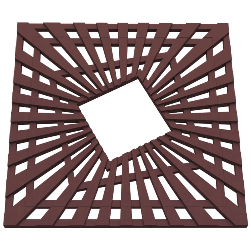 Приствольная решетка для дерева ZKING ATMOSPHERE 1.2х1.2м Коричневая в Новочеркасске фото