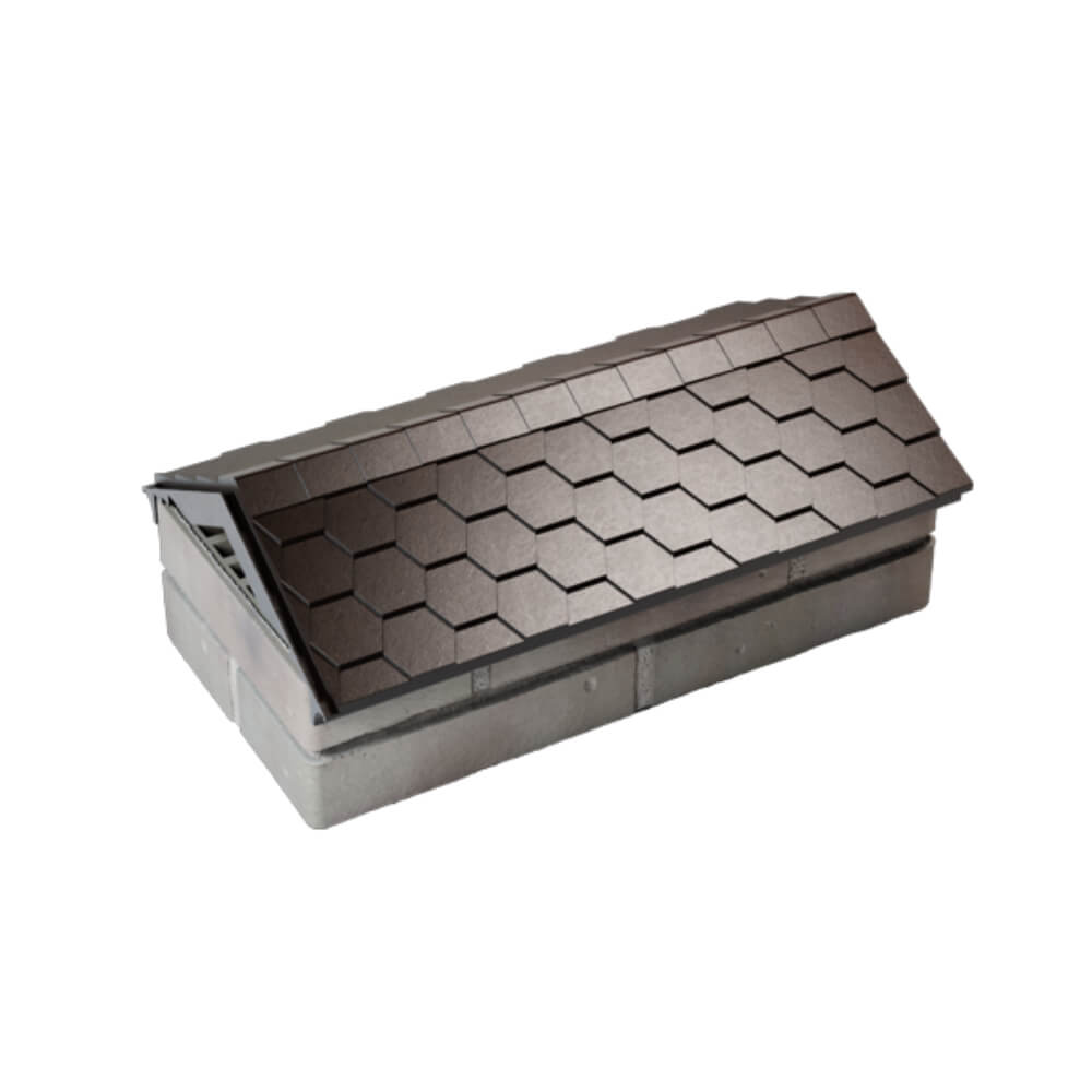 Парапет Zking Эверест Коричневый с посадкой на 1 кирпич (200/225/255мм) в Новочеркасске фото