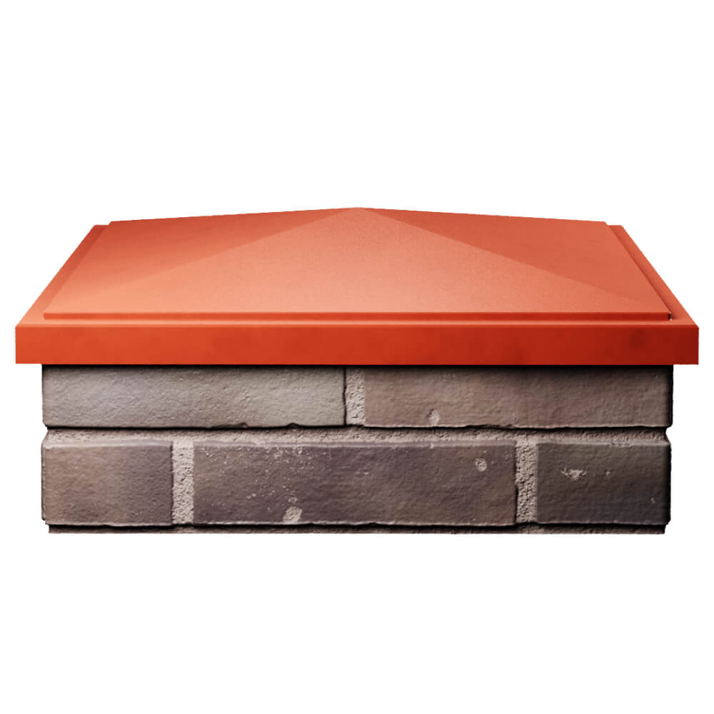 Колпак Zking БонаМоно Красный на столб 2х2 кирпича (515х515, 530х530мм) Новочеркасск фото