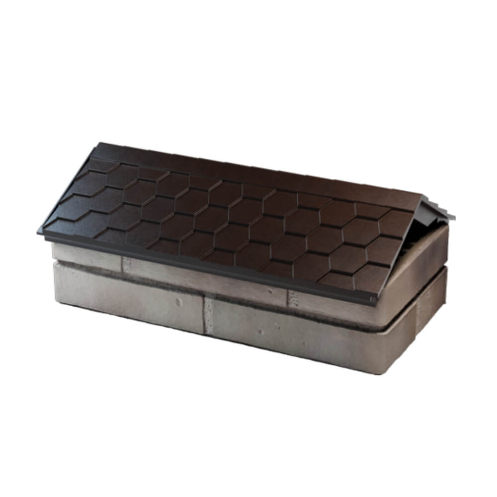 Парапет Zking Эверест Коричневый с посадкой на 1 кирпич (200/225/255мм) в Новочеркасске фото