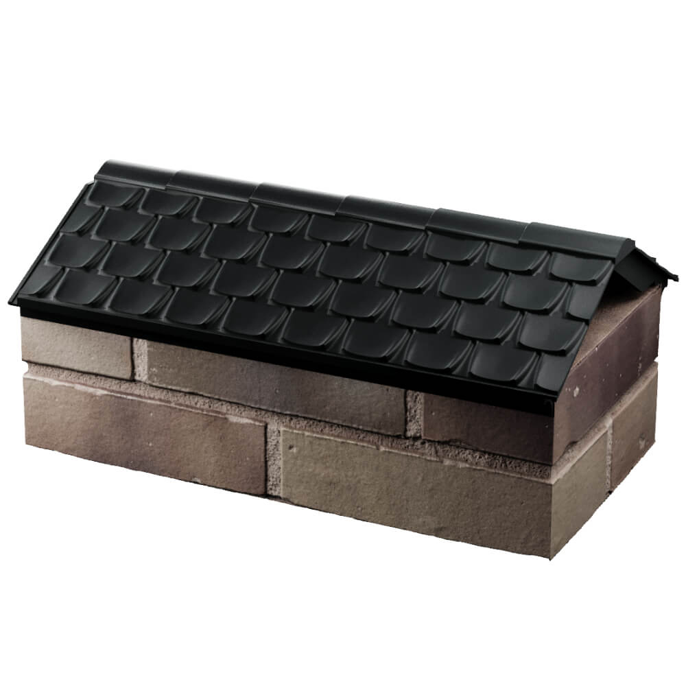 Парапет Zking Эльбрус Черный с посадкой на 1 кирпич (255мм) в Новочеркасске фото