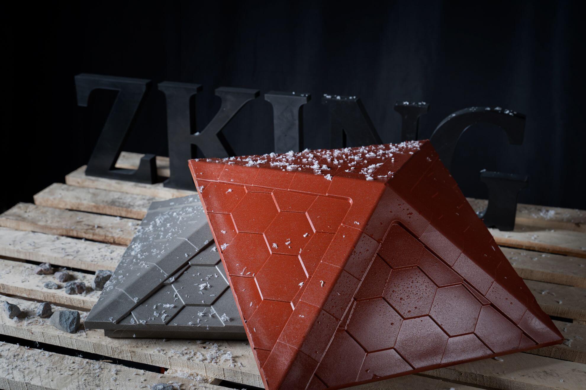 Колпак Zking Эверест Красный на столб 1.5х1.5 кирпича (390х390мм) в Новочеркасске фото