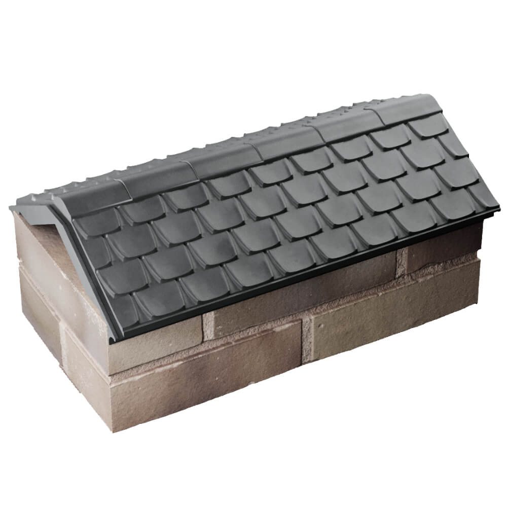 Парапет Zking Эльбрус Серый с посадкой на 1 кирпич (255мм) в Новочеркасске фото