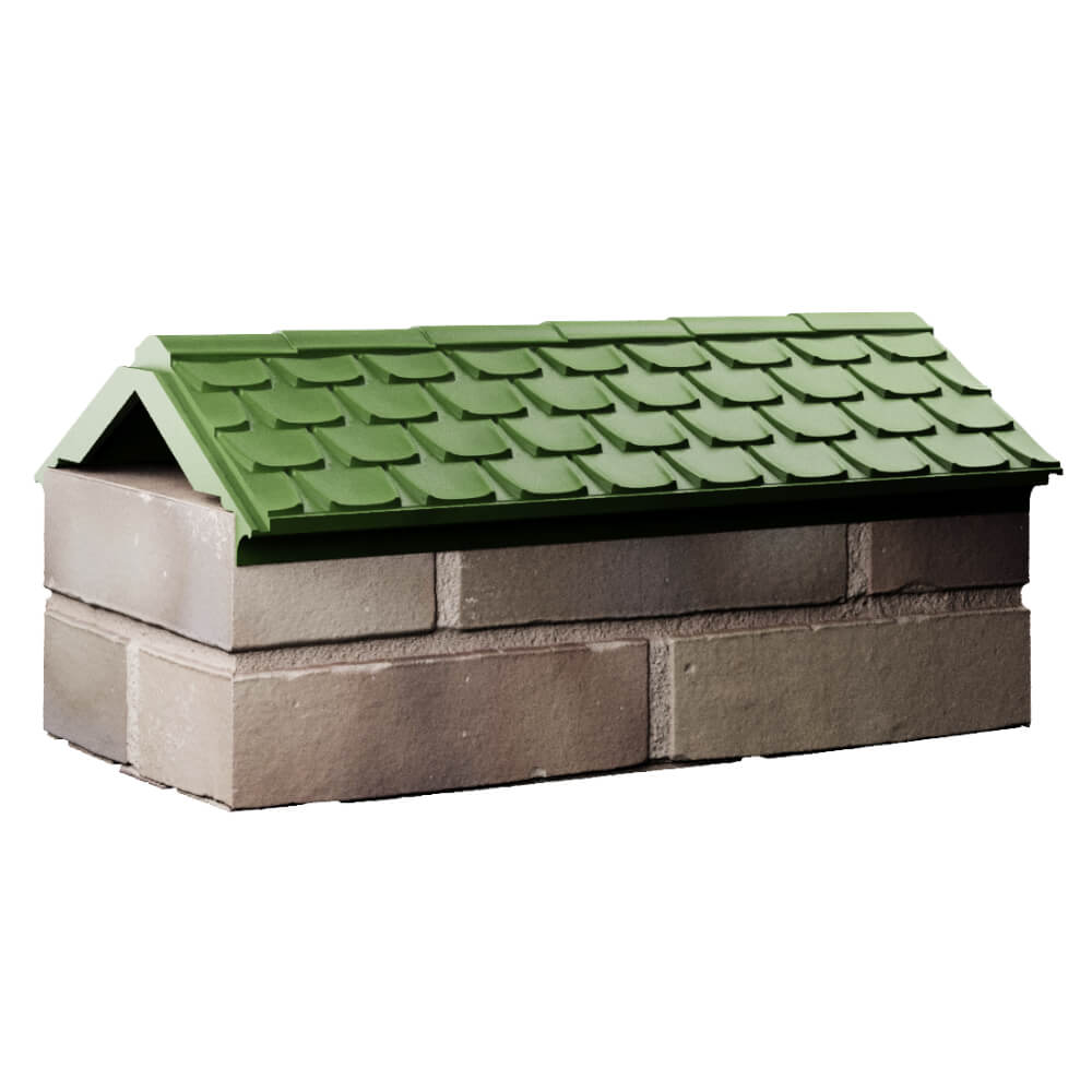 Парапет Zking Эльбрус Зеленый с посадкой на 1 кирпич (255мм) Новочеркасск фото