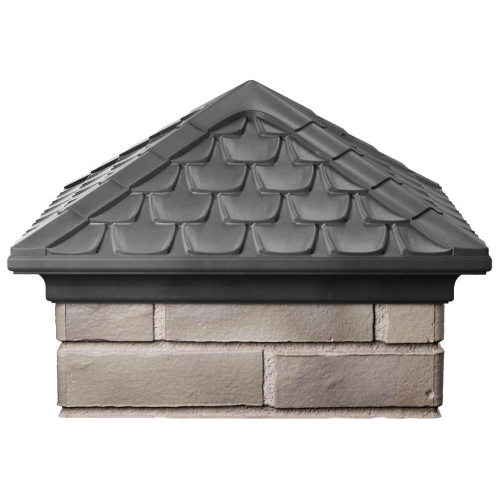 Колпак Zking Эльбрус Серый на столб 1.5х1.5 кирпича (385х385мм) Новочеркасск фото