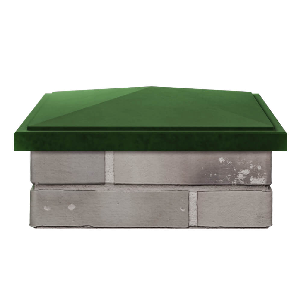 Колпак Zking БонаМоно Зеленый на столб 1.5х1.5 кирпича (385х385, 400х400мм) Новочеркасск фото