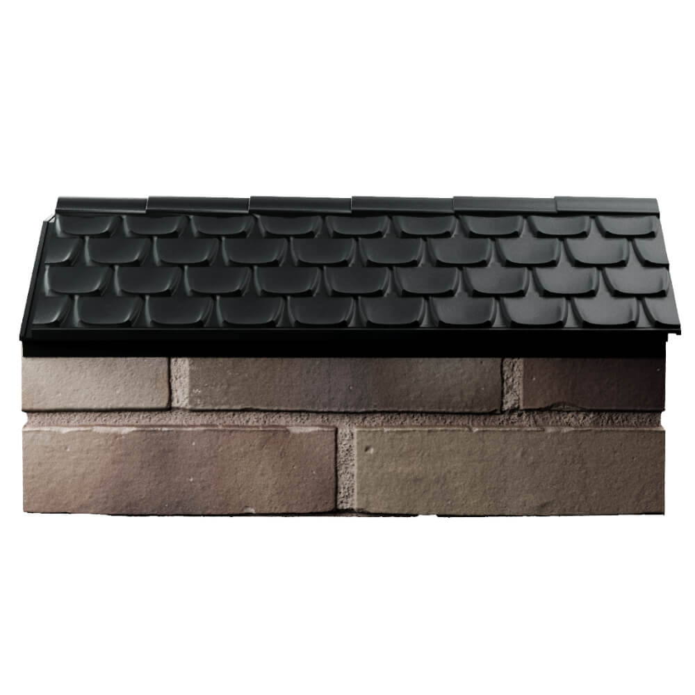 Парапет Zking Эльбрус Черный с посадкой на 1 кирпич (255мм) в Новочеркасске фото