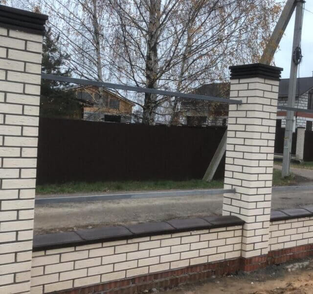 Колпак Zking Бона ХайТек Коричневый на столб 1.5х1.5 кирпича (385х385мм) в Новочеркасске фото