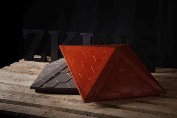 Колпак Zking Эверест Красный на столб 1.5х1.5 кирпича (390х390мм) в Новочеркасске фото