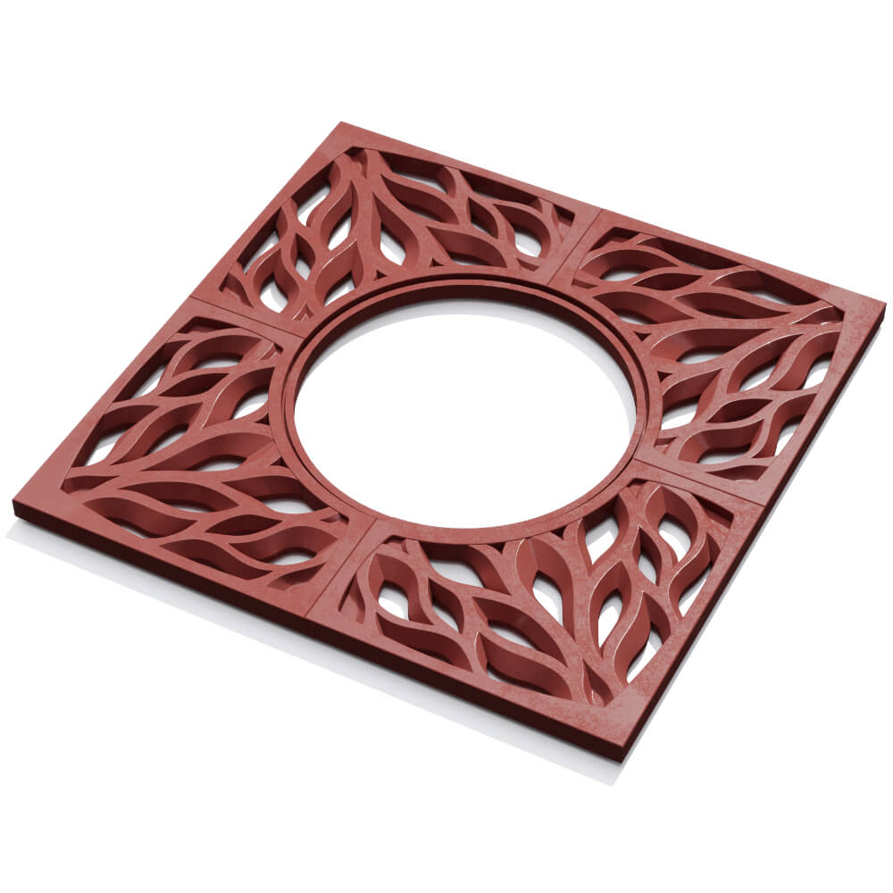 Приствольная решетка для дерева ZKING CRUST 1.2х1.2м Красная в Новочеркасске фото