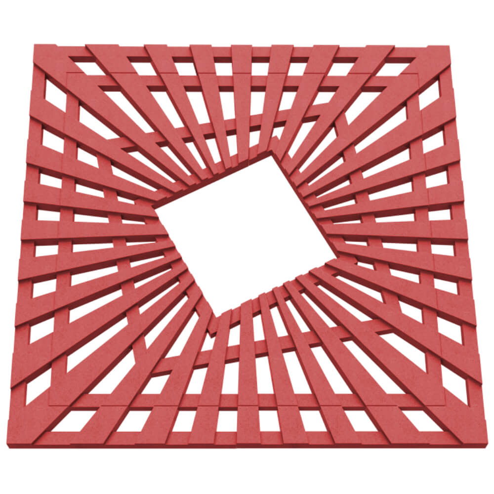 Приствольная решетка для дерева ZKING ATMOSPHERE 1.2х1.2м Красная в Новочеркасске фото