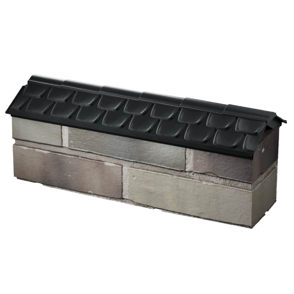 Парапет Zking Эльбрус Черный с посадкой на 0.5 кирпича (130мм) в Новочеркасске фото