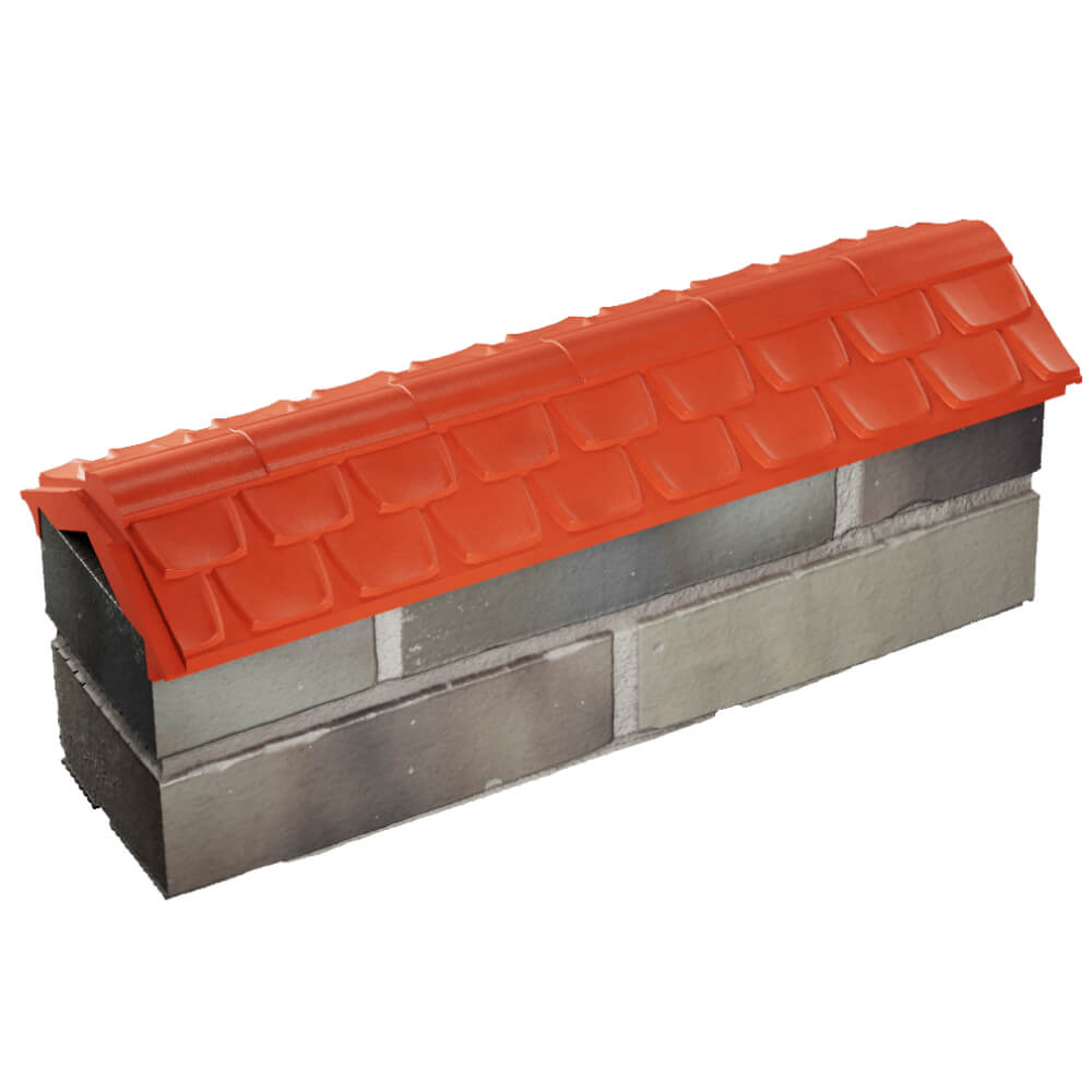 Парапет Zking Эльбрус Красный с посадкой на 0.5 кирпича (130мм) в Новочеркасске фото