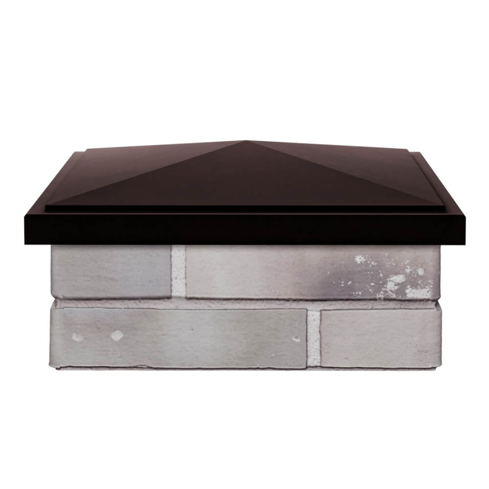 Колпак Zking БонаМоно Коричневый на столб 1.5х1.5 кирпича (385х385, 400х400мм) Новочеркасск фото