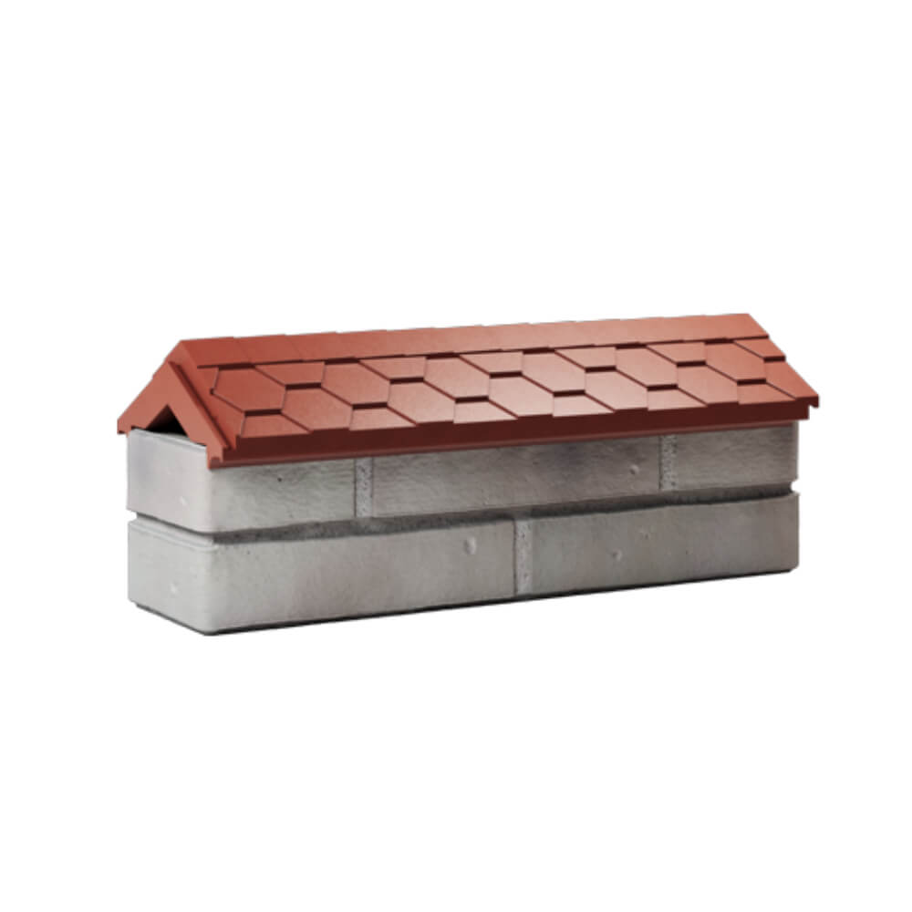 Парапет Zking Эверест Красный с посадкой на 0.5 кирпича (130мм) Новочеркасск фото