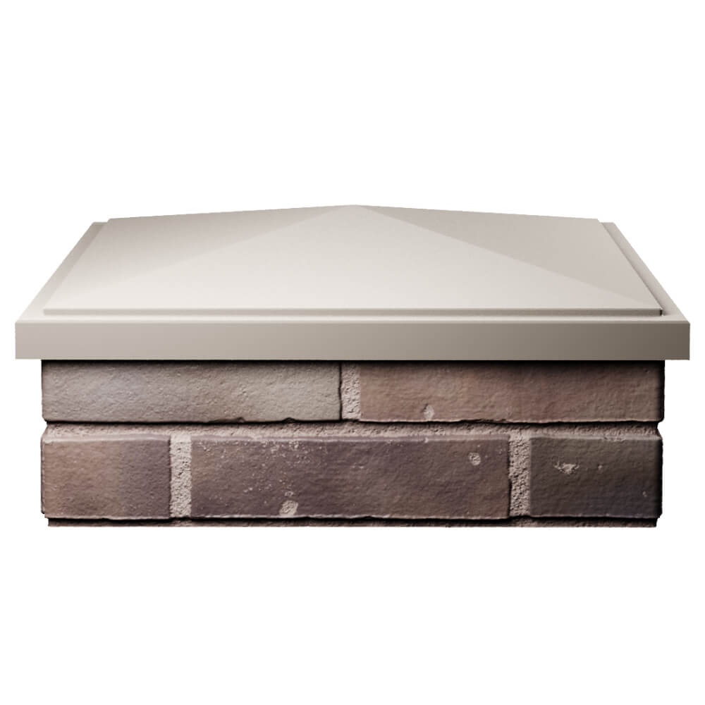 Колпак Zking БонаМоно Бежевый на столб 2х2 кирпича (515х515, 530х530мм) Новочеркасск фото