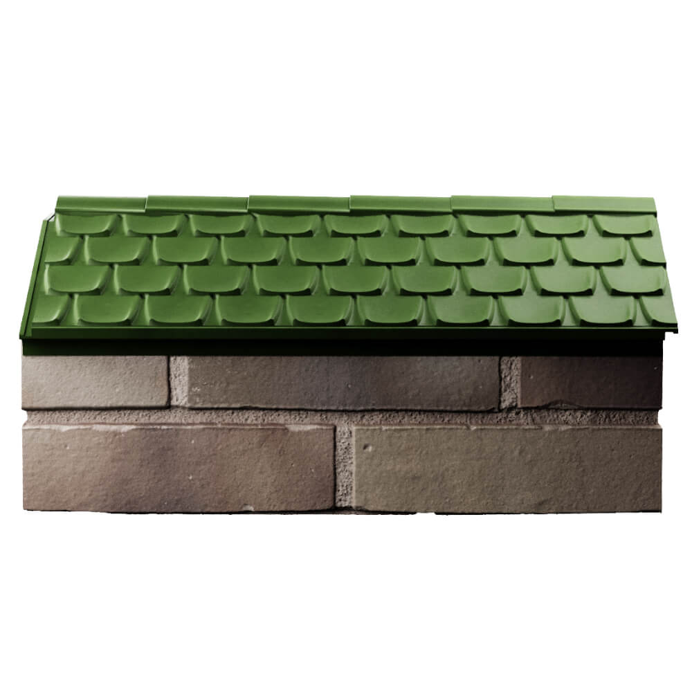 Парапет Zking Эльбрус Зеленый с посадкой на 1 кирпич (255мм) в Новочеркасске фото