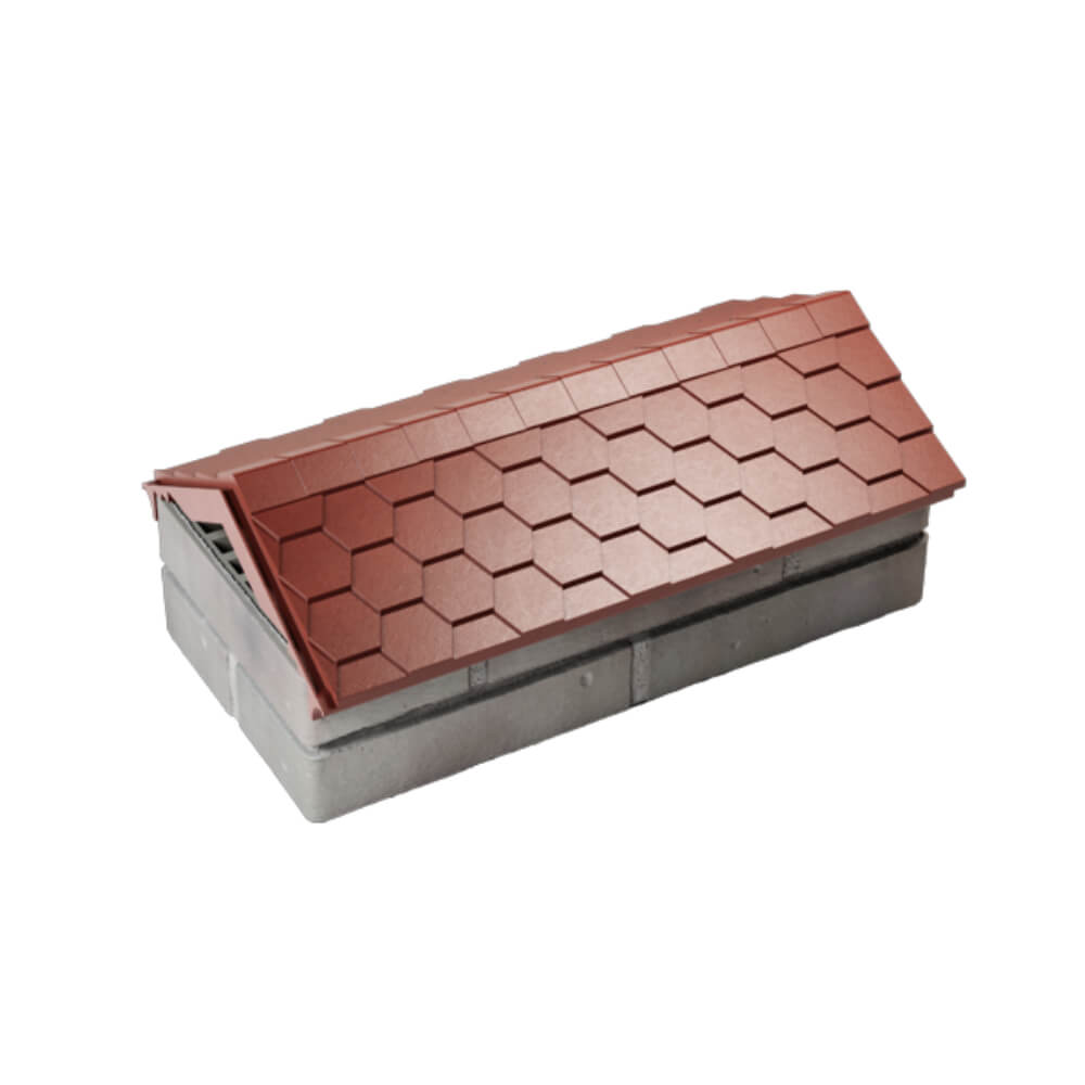 Парапет Zking Эверест Красный с посадкой на 1 кирпич (200/225/255мм) в Новочеркасске фото
