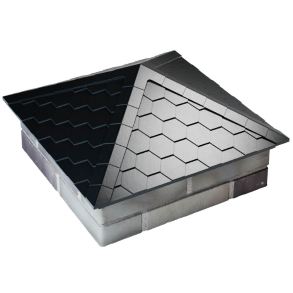 Колпак Zking Эверест Черный на столб 2х2 кирпича (535х535мм) Новочеркасск фото