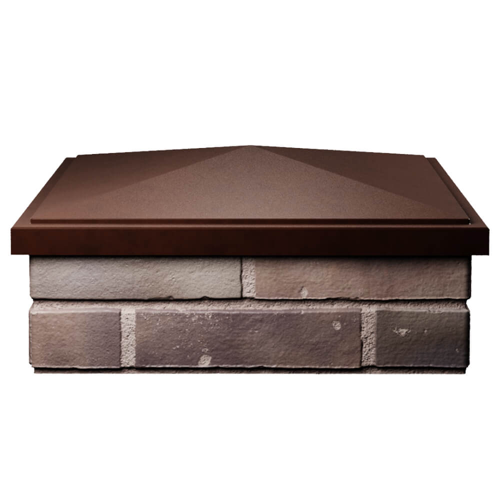 Колпак Zking БонаМоно Коричневый на столб 2х2 кирпича (515х515, 530х530мм) Новочеркасск фото