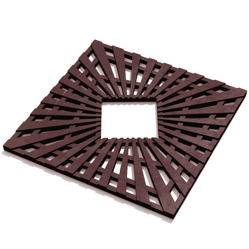 Приствольная решетка для дерева ZKING ATMOSPHERE 1.2х1.2м Коричневая в Новочеркасске фото