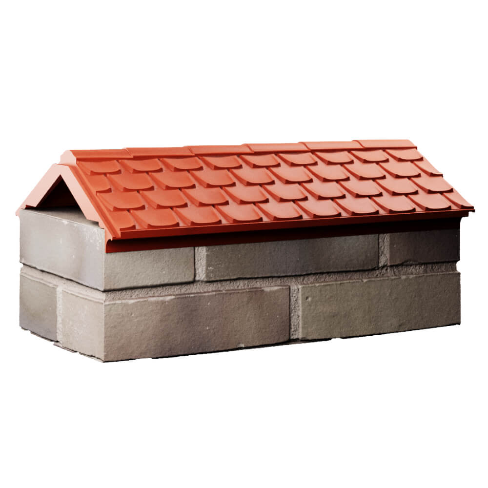 Парапет Zking Эльбрус Красный с посадкой на 1 кирпич (255мм) Новочеркасск фото