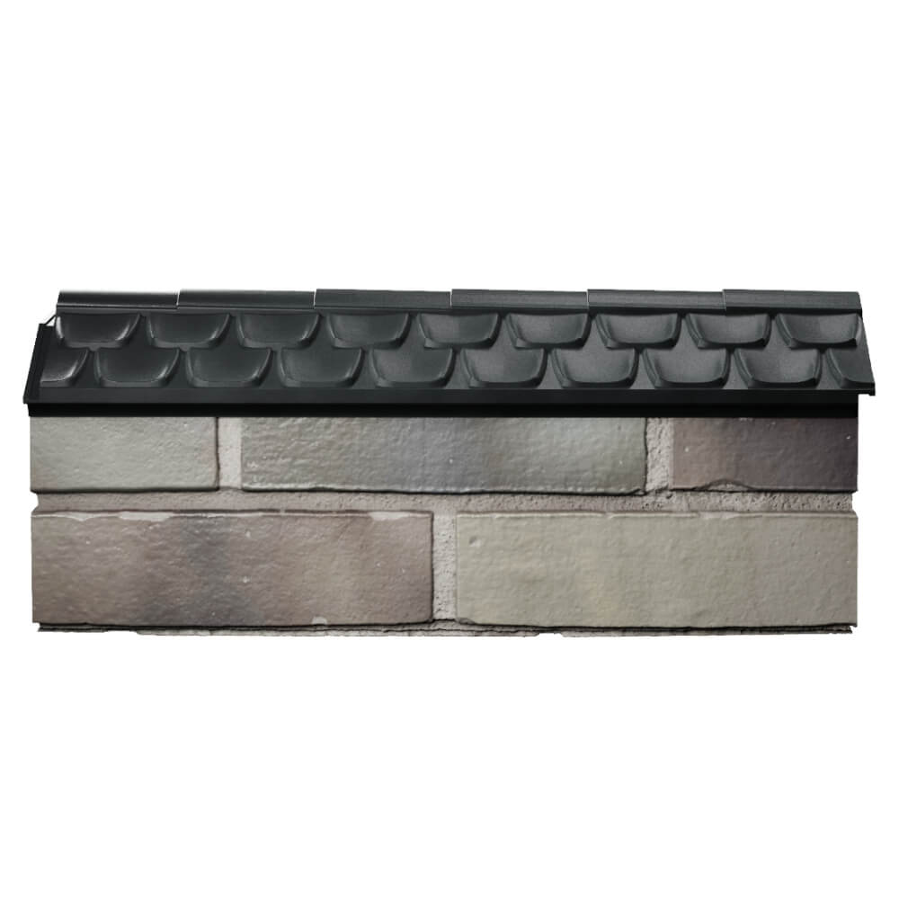 Парапет Zking Эльбрус Черный с посадкой на 0.5 кирпича (130мм) в Новочеркасске фото