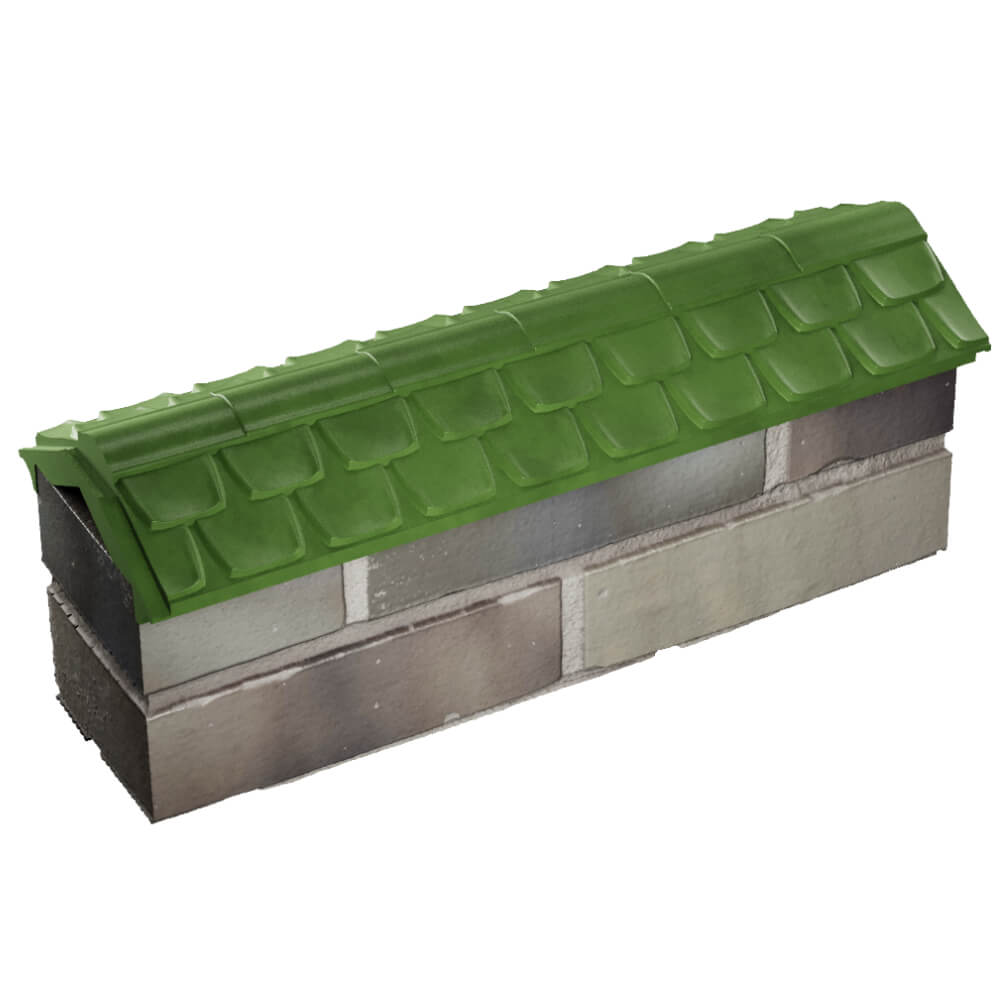 Парапет Zking Эльбрус Зеленый с посадкой на 0.5 кирпича (130мм) в Новочеркасске фото